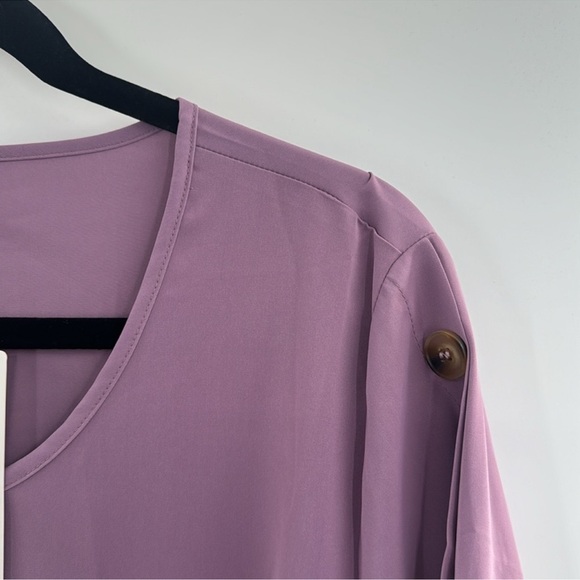 3For$20 BloomChic Dark Pink Blouse NWT size 2X - Picture 4 of 5